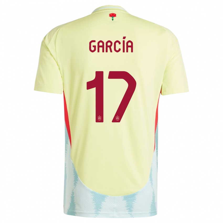 Hombre Camiseta España Lucia Garcia #17 Amarillo 2ª Equipación 24-26 La Camisa México