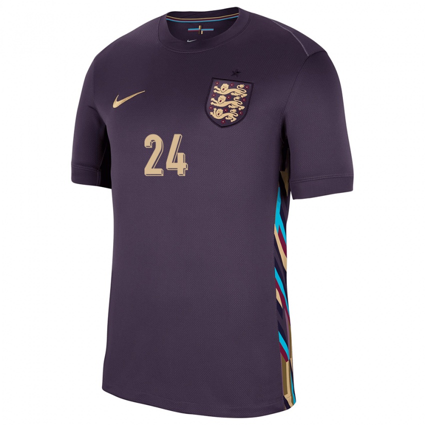 Hombre Camiseta Inglaterra Cole Palmer #24 Pasa Oscura 2ª Equipación 24-26 La Camisa México