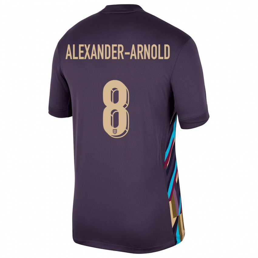 Hombre Camiseta Inglaterra Trent Alexander-Arnold #8 Pasa Oscura 2ª Equipación 24-26 La Camisa México