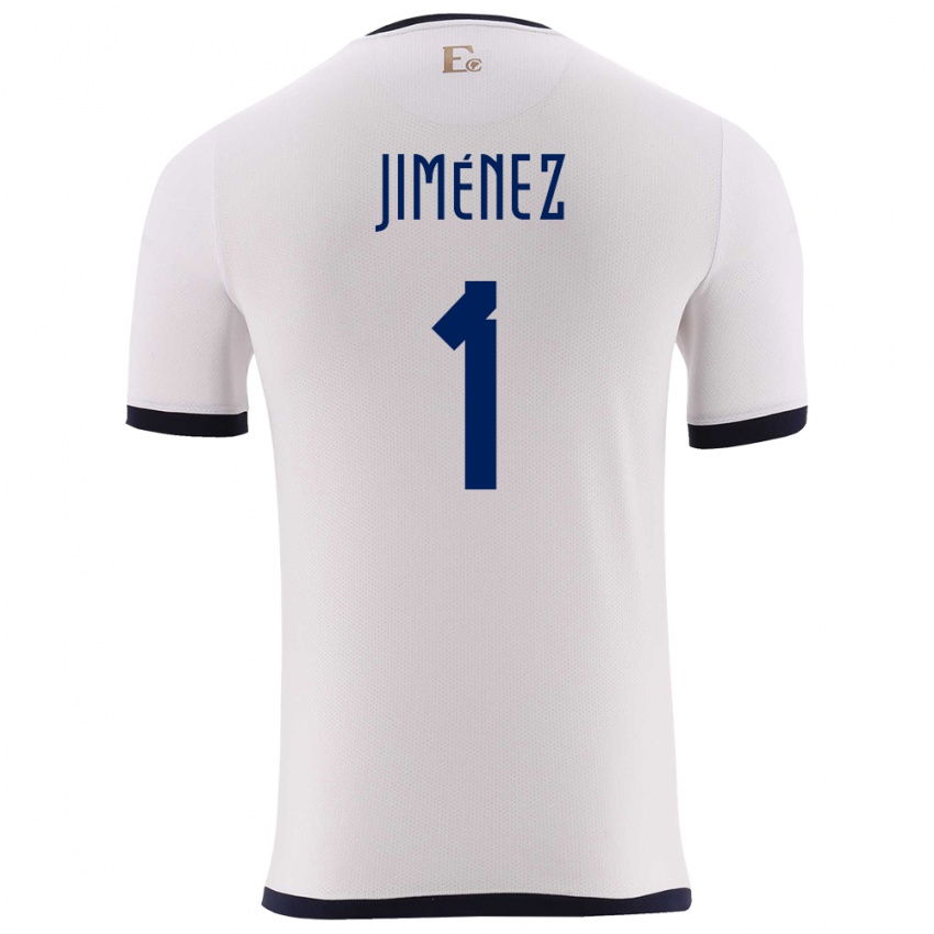 Hombre Camiseta Ecuador Tony Jimenez #1 Blanco 2ª Equipación 24-26 La Camisa México
