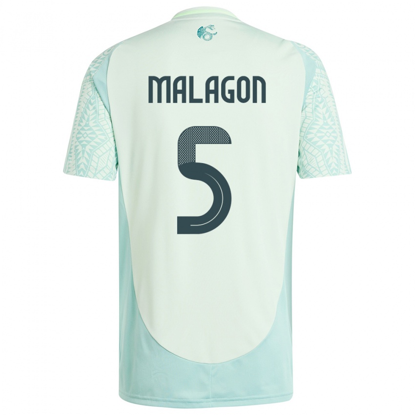 Hombre Camiseta México Luis Malagon #5 Lino Verde 2ª Equipación 24-26 La Camisa México