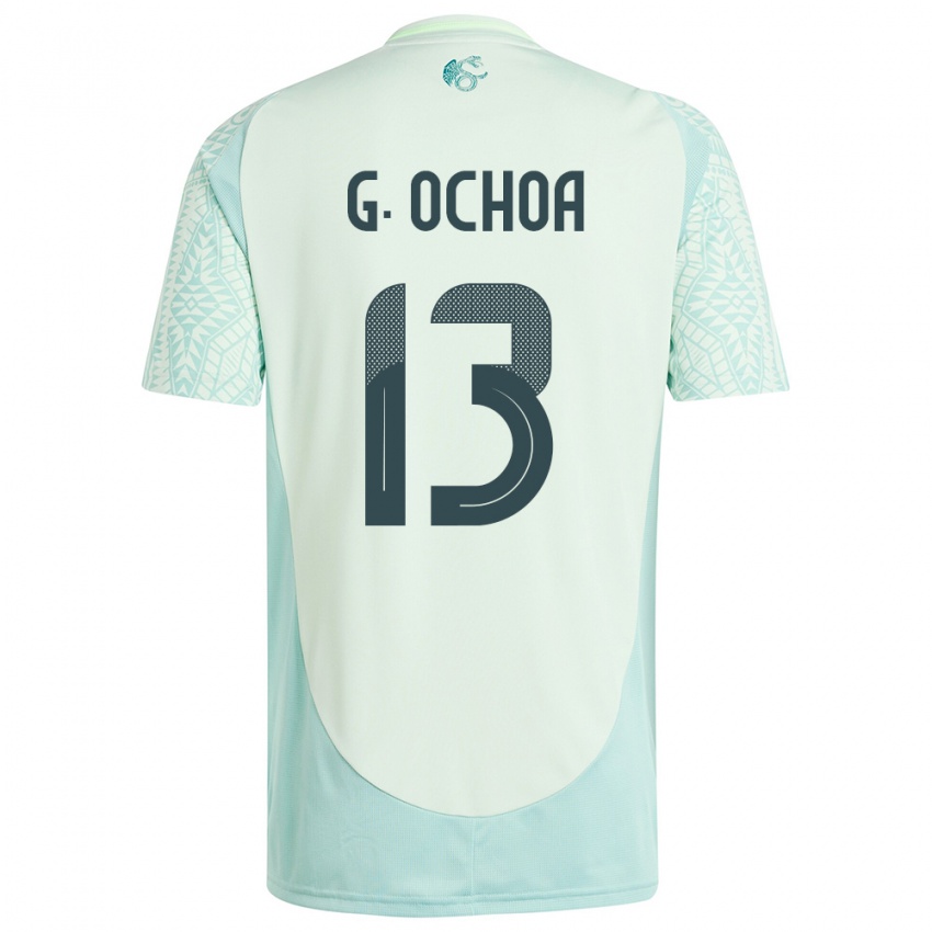 Hombre Camiseta México Guillermo Ochoa #13 Lino Verde 2ª Equipación 24-26 La Camisa México