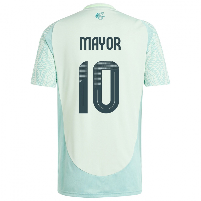 Hombre Camiseta México Stephany Mayor #10 Lino Verde 2ª Equipación 24-26 La Camisa México