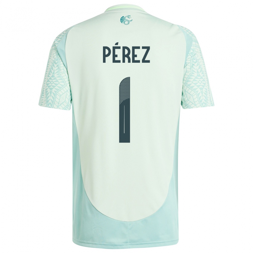 Hombre Camiseta México Emiliano Perez #1 Lino Verde 2ª Equipación 24-26 La Camisa México