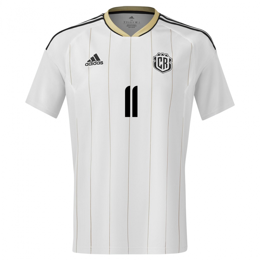 Hombre Camiseta Costa Rica Raquel Rodriguez #11 Blanco 2ª Equipación 24-26 La Camisa México