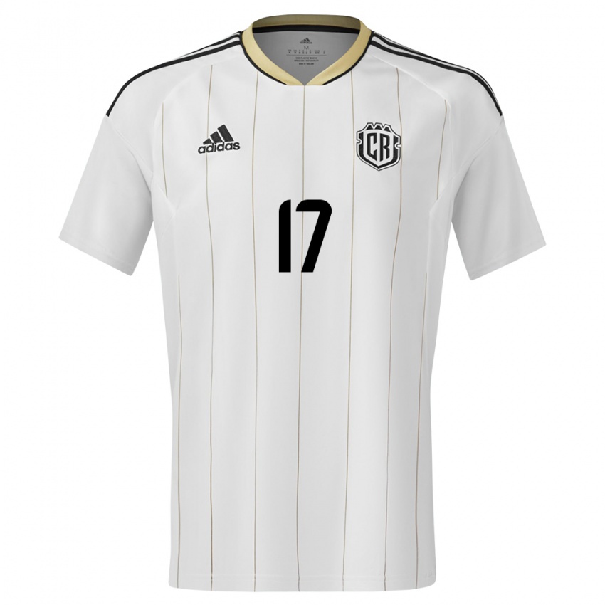 Hombre Camiseta Costa Rica Michelle Montero #17 Blanco 2ª Equipación 24-26 La Camisa México