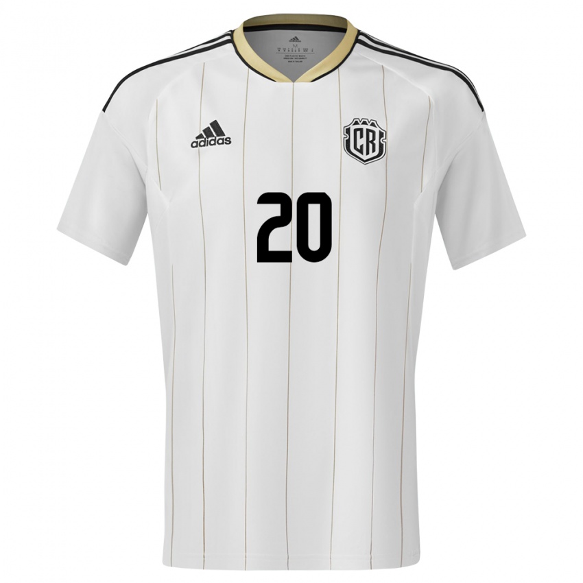 Hombre Camiseta Costa Rica Josimar Alcocer #20 Blanco 2ª Equipación 24-26 La Camisa México