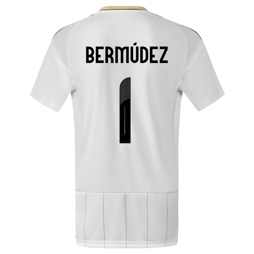 Hombre Camiseta Costa Rica Noelia Bermudez #1 Blanco 2ª Equipación 24-26 La Camisa México