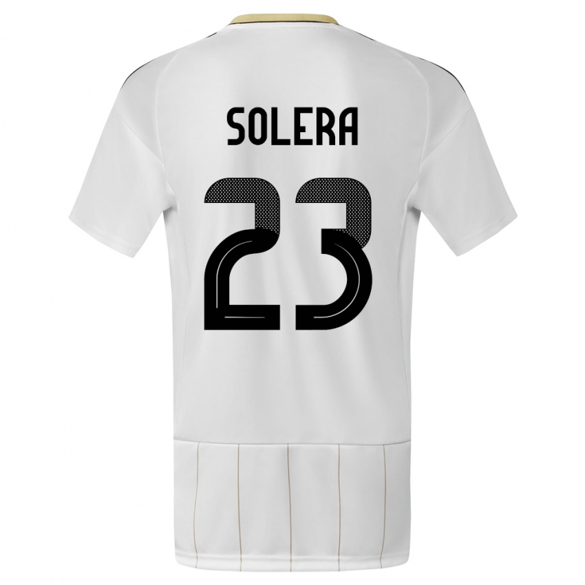 Hombre Camiseta Costa Rica Daniela Solera #23 Blanco 2ª Equipación 24-26 La Camisa México