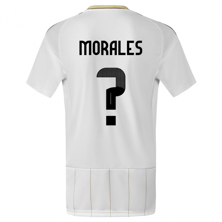 Hombre Camiseta Costa Rica Bryan Morales #0 Blanco 2ª Equipación 24-26 La Camisa México