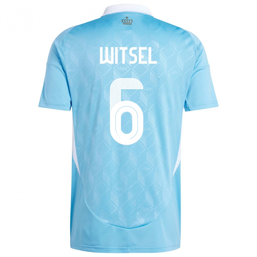 Hombre Camiseta Bélgica Axel Witsel #6 Azul 2ª Equipación 24-26 La Camisa México