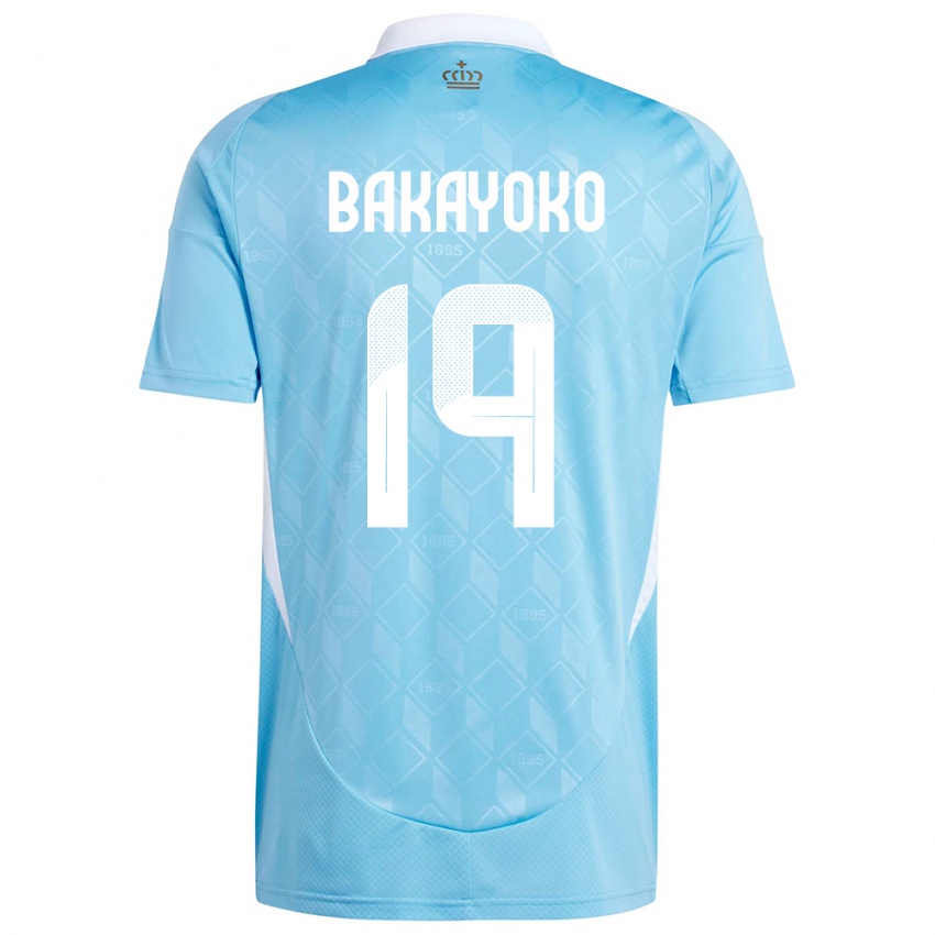 Hombre Camiseta Bélgica Johan Bakayoko #19 Azul 2ª Equipación 24-26 La Camisa México