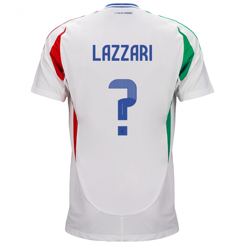 Hombre Camiseta Italia Manuel Lazzari #0 Blanco 2ª Equipación 24-26 La Camisa México