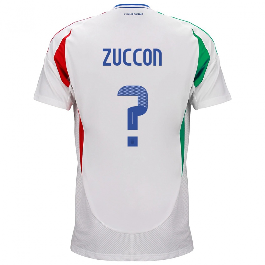 Hombre Camiseta Italia Federico Zuccon #0 Blanco 2ª Equipación 24-26 La Camisa México