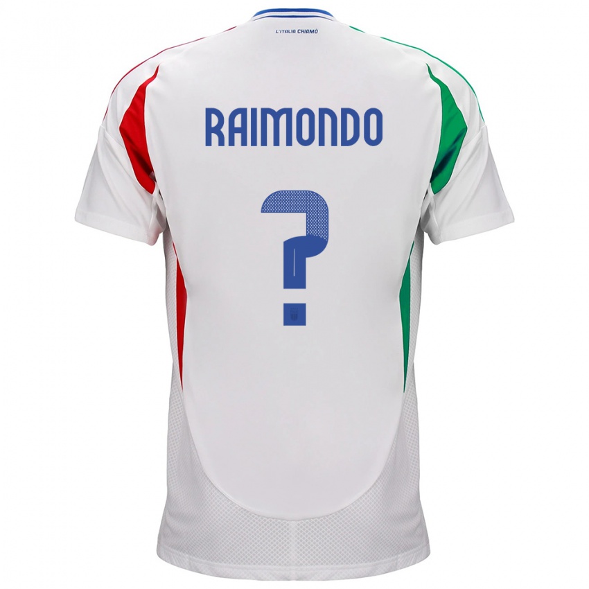 Hombre Camiseta Italia Antonio Raimondo #0 Blanco 2ª Equipación 24-26 La Camisa México