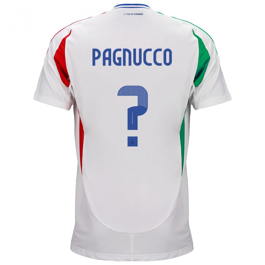 Hombre Camiseta Italia Filippo Pagnucco #0 Blanco 2ª Equipación 24-26 La Camisa México