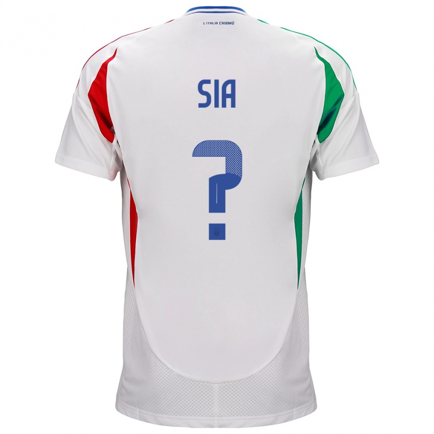 Hombre Camiseta Italia Diego Sia #0 Blanco 2ª Equipación 24-26 La Camisa México