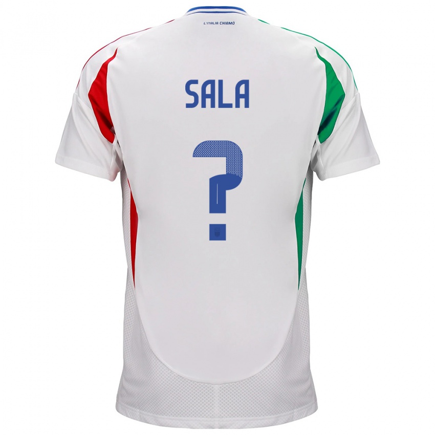 Hombre Camiseta Italia Emanuele Sala #0 Blanco 2ª Equipación 24-26 La Camisa México