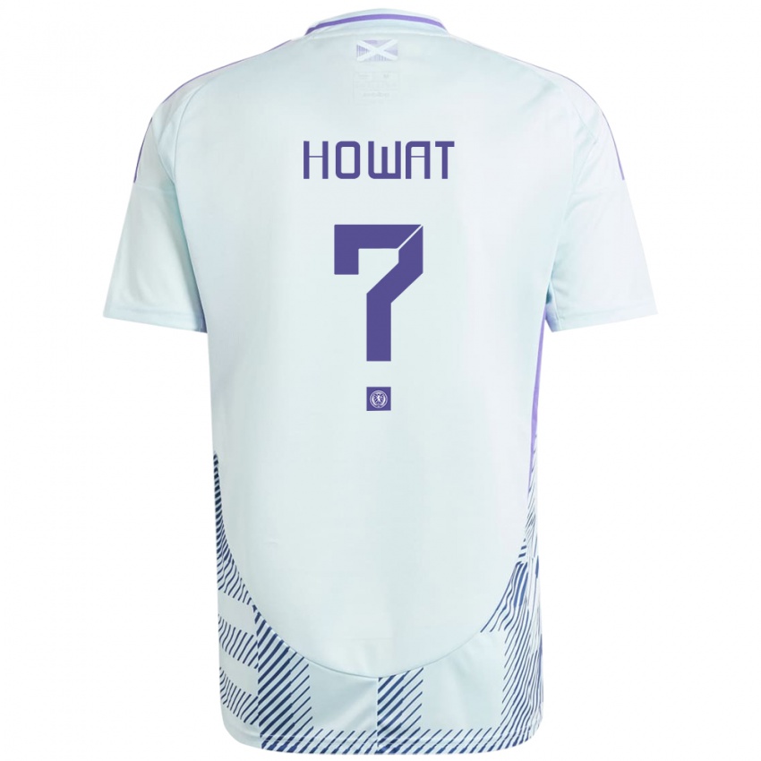 Hombre Camiseta Escocia Kirsty Howat #0 Azul Menta Claro 2ª Equipación 24-26 La Camisa México