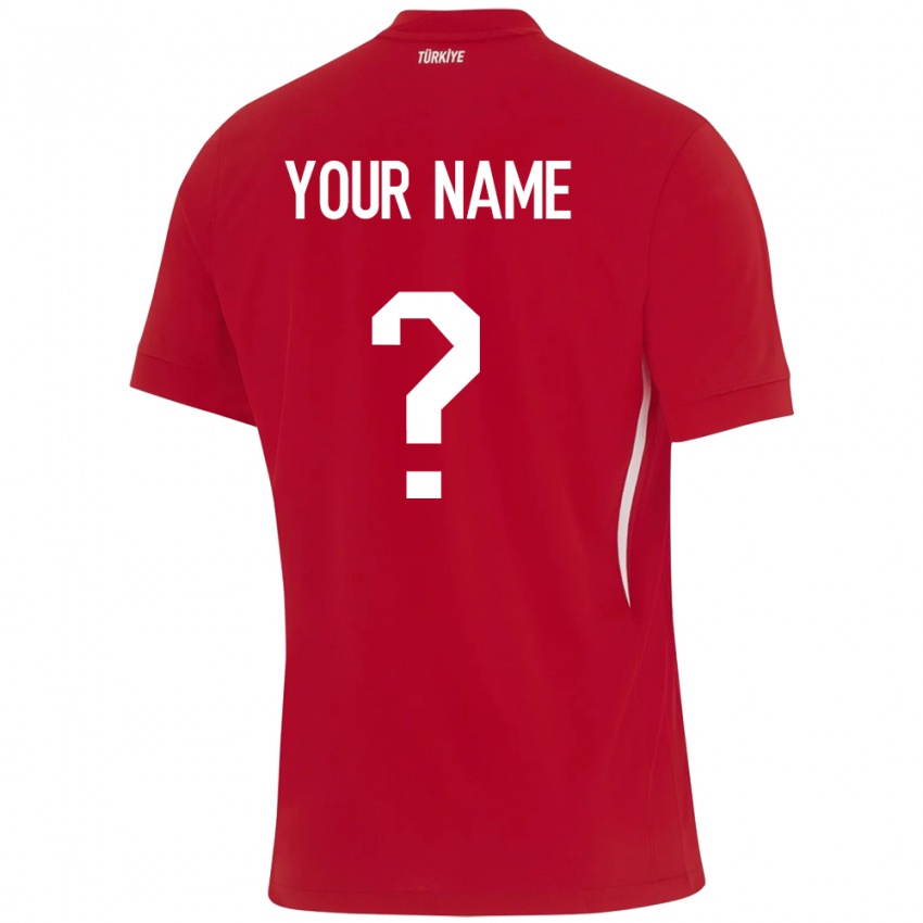 Hombre Camiseta Turquía Su Nombre #0 Rojo 2ª Equipación 24-26 La Camisa México