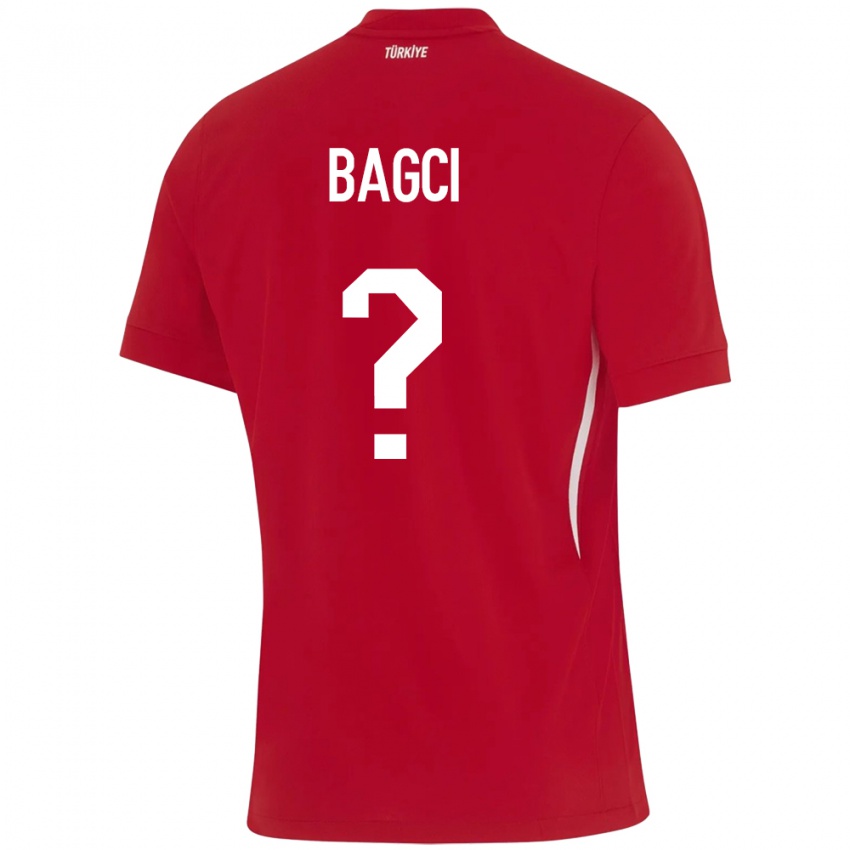 Hombre Camiseta Turquía Elyas Bagci #0 Rojo 2ª Equipación 24-26 La Camisa México