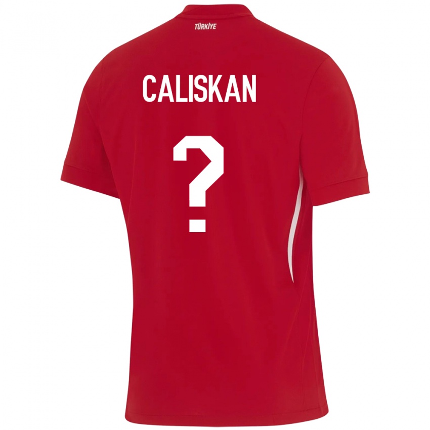 Hombre Camiseta Turquía Enes Caliskan #0 Rojo 2ª Equipación 24-26 La Camisa México