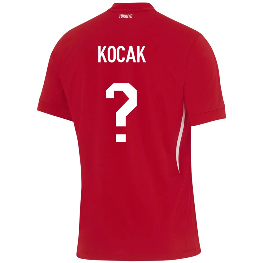 Hombre Camiseta Turquía Furkan Koçak #0 Rojo 2ª Equipación 24-26 La Camisa México