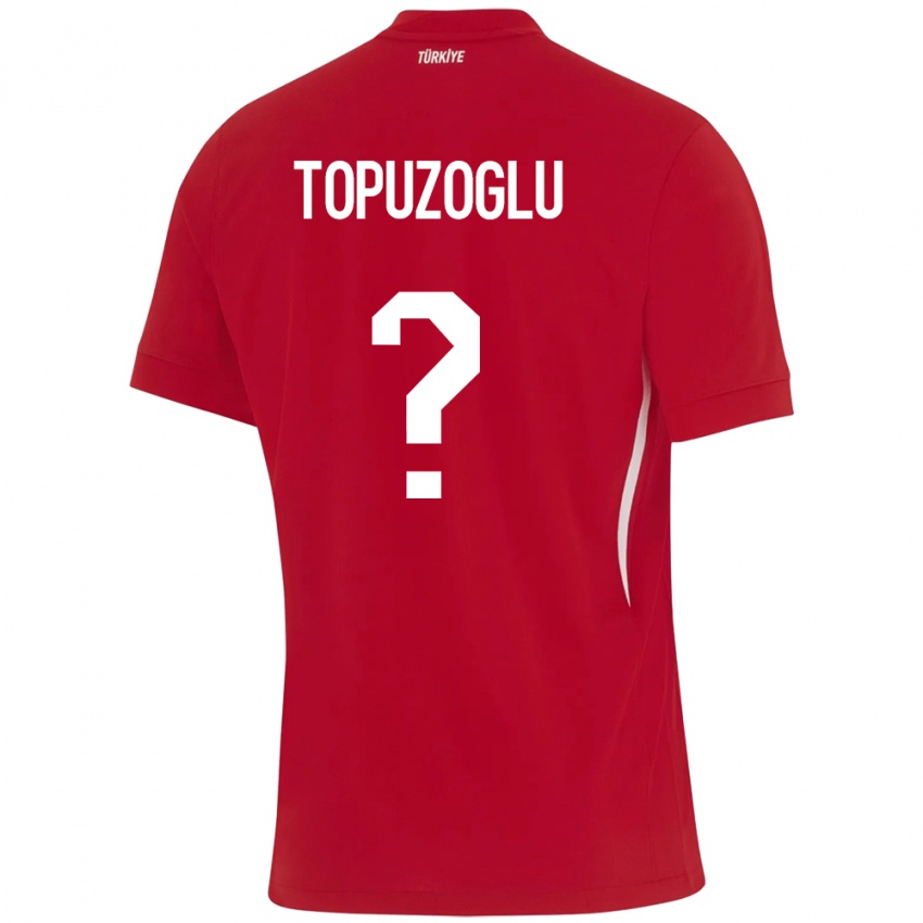 Hombre Camiseta Turquía Berna Topuzoğlu #0 Rojo 2ª Equipación 24-26 La Camisa México