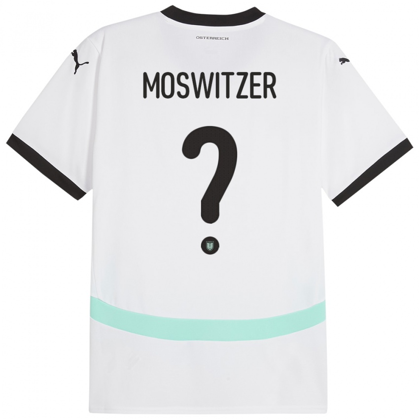 Hombre Camiseta Austria Marcel Moswitzer #0 Blanco 2ª Equipación 24-26 La Camisa México