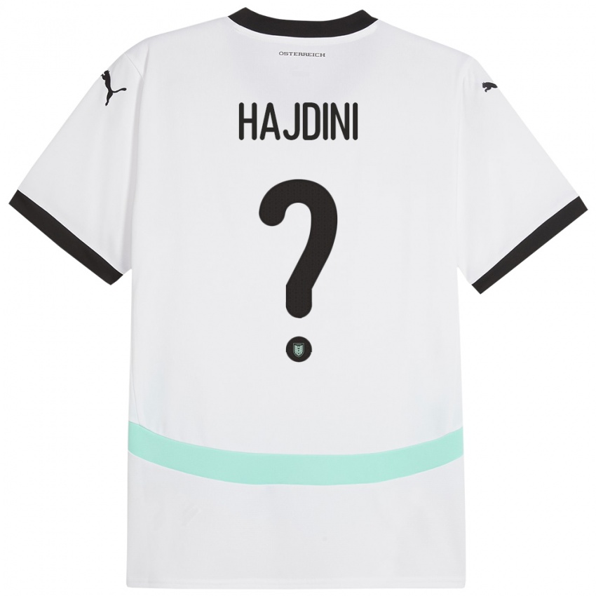 Hombre Camiseta Austria Florent Hajdini #0 Blanco 2ª Equipación 24-26 La Camisa México