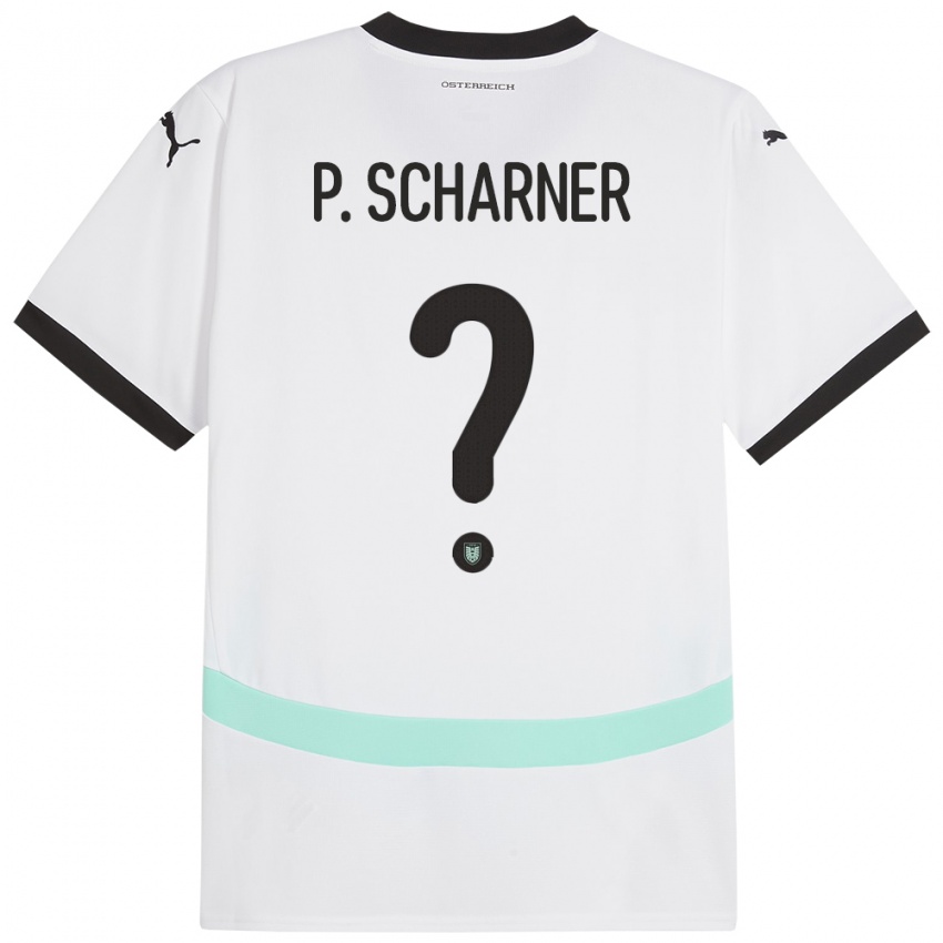 Hombre Camiseta Austria Paul Scharner #0 Blanco 2ª Equipación 24-26 La Camisa México