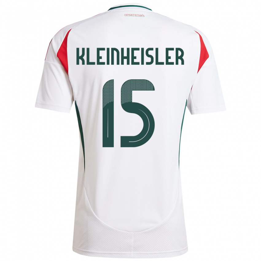 Hombre Camiseta Hungría László Kleinheisler #15 Blanco 2ª Equipación 24-26 La Camisa México