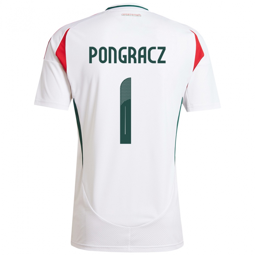 Hombre Camiseta Hungría Agness Pongracz #1 Blanco 2ª Equipación 24-26 La Camisa México