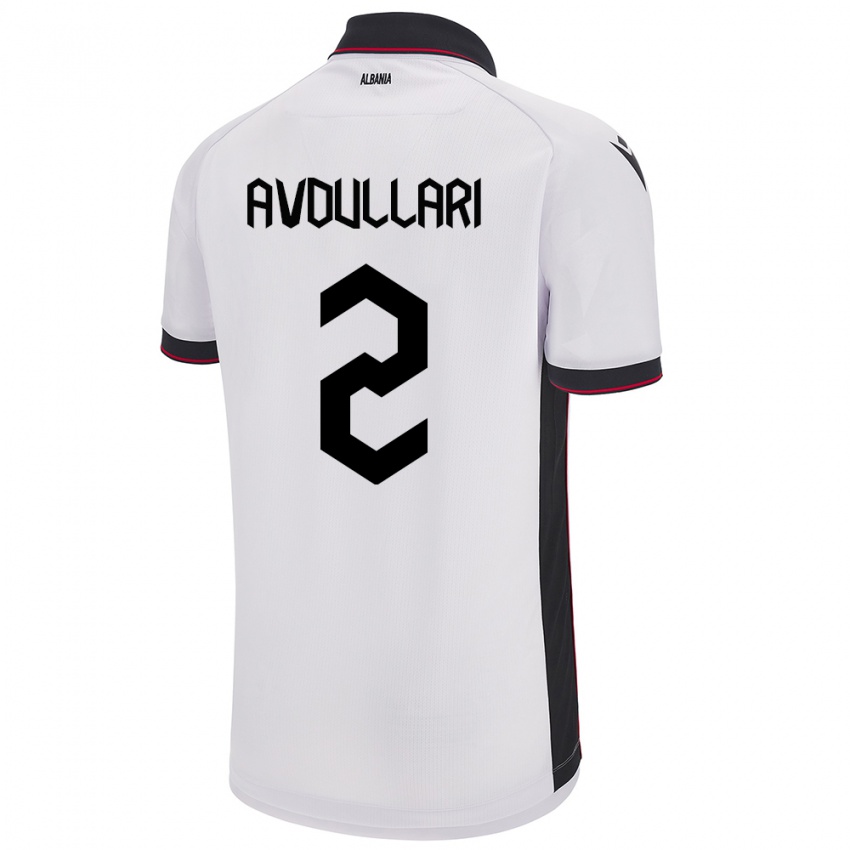 Hombre Camiseta Albania Davide Avdullari #2 Blanco 2ª Equipación 24-26 La Camisa México