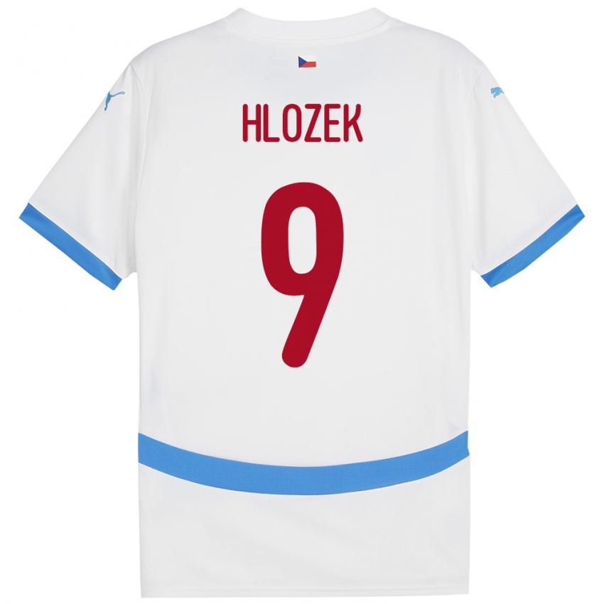 Hombre Camiseta Chequia Adam Hlozek #9 Blanco 2ª Equipación 24-26 La Camisa México