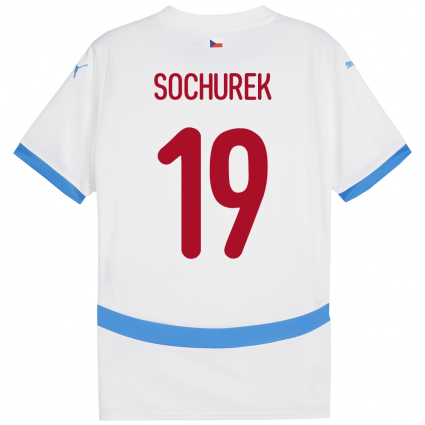 Hombre Camiseta Chequia Hugo Sochurek #19 Blanco 2ª Equipación 24-26 La Camisa México