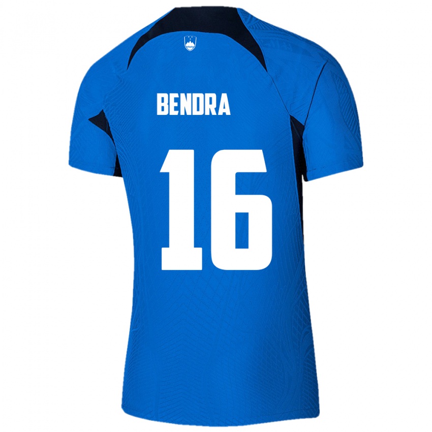 Hombre Camiseta Eslovenia Kristjan Bendra #16 Azul 2ª Equipación 24-26 La Camisa México