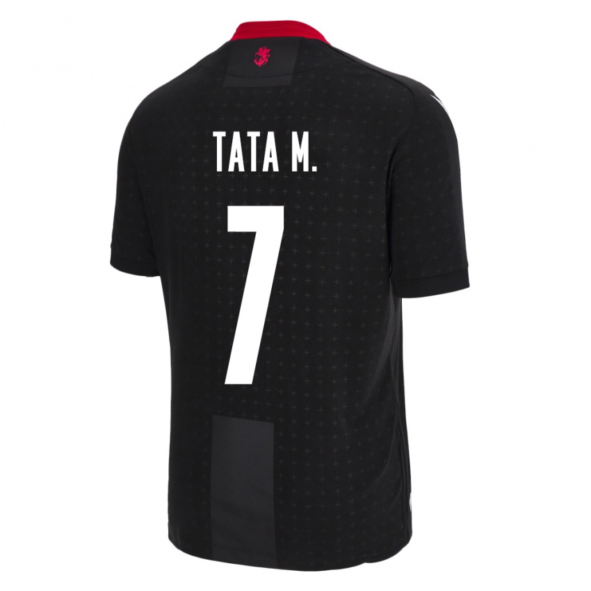 Hombre Camiseta Georgia Tata Matveeva #7 Negro 2ª Equipación 24-26 La Camisa México