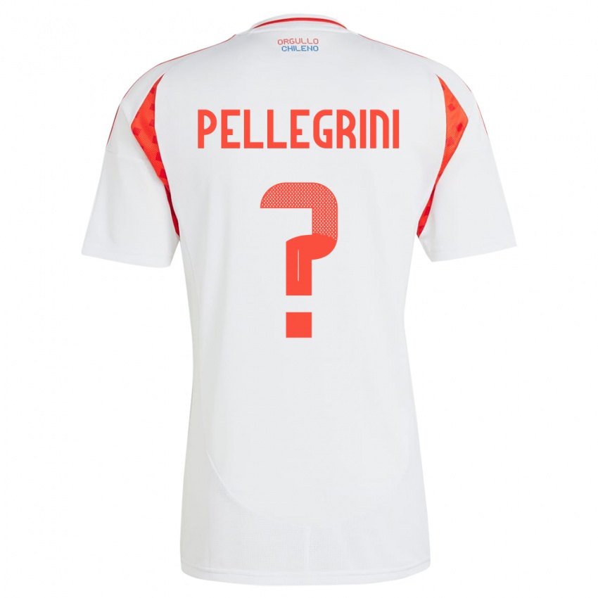 Hombre Camiseta Chile Maya Pellegrini #0 Blanco 2ª Equipación 24-26 La Camisa México