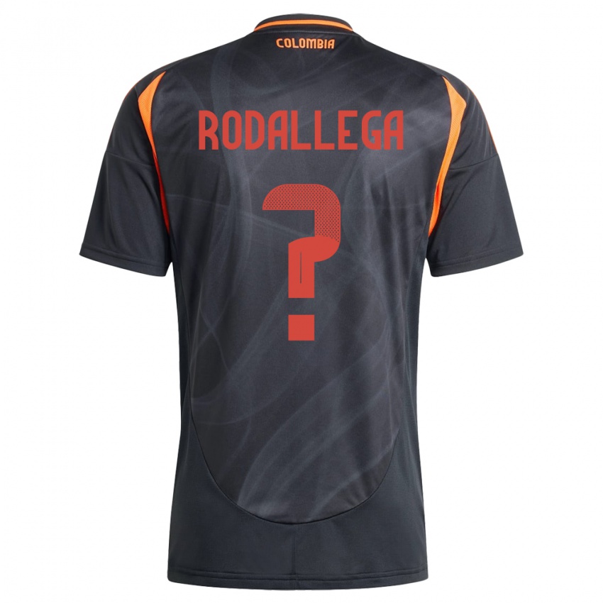 Hombre Camiseta Colombia Johan Rodallega #0 Negro 2ª Equipación 24-26 La Camisa México