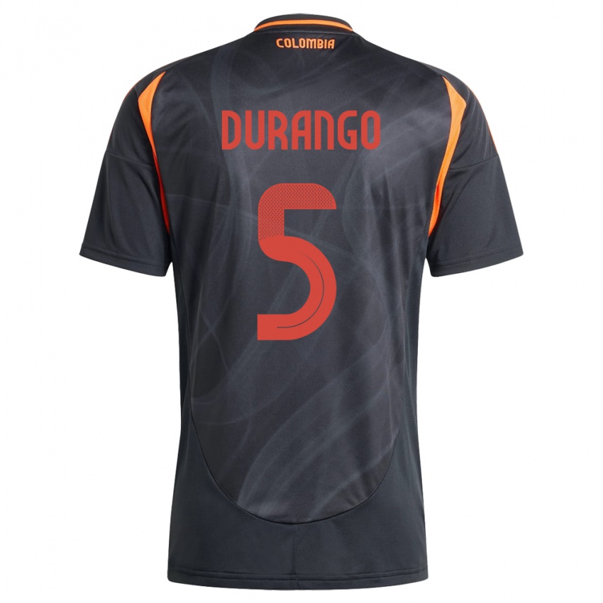 Hombre Camiseta Colombia Lorena Durango #5 Negro 2ª Equipación 24-26 La Camisa México