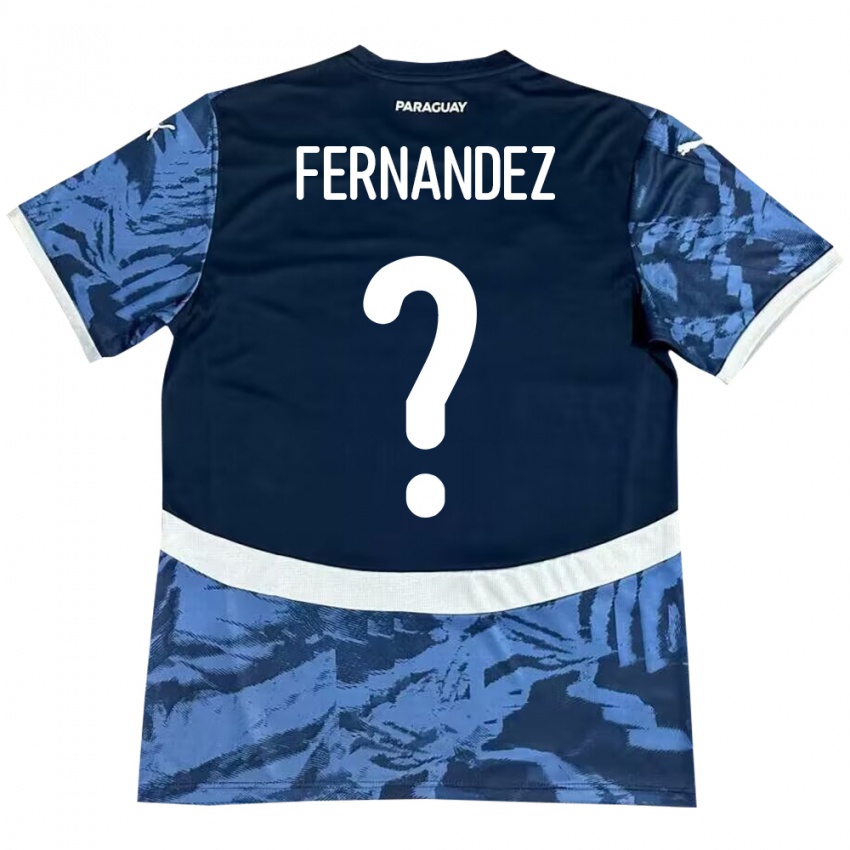 Hombre Camiseta Paraguay Diego Fernández #0 Azul 2ª Equipación 24-26 La Camisa México