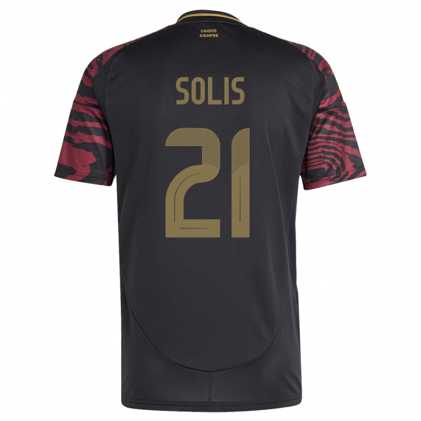 Hombre Camiseta Perú Renato Solís #21 Negro 2ª Equipación 24-26 La Camisa México