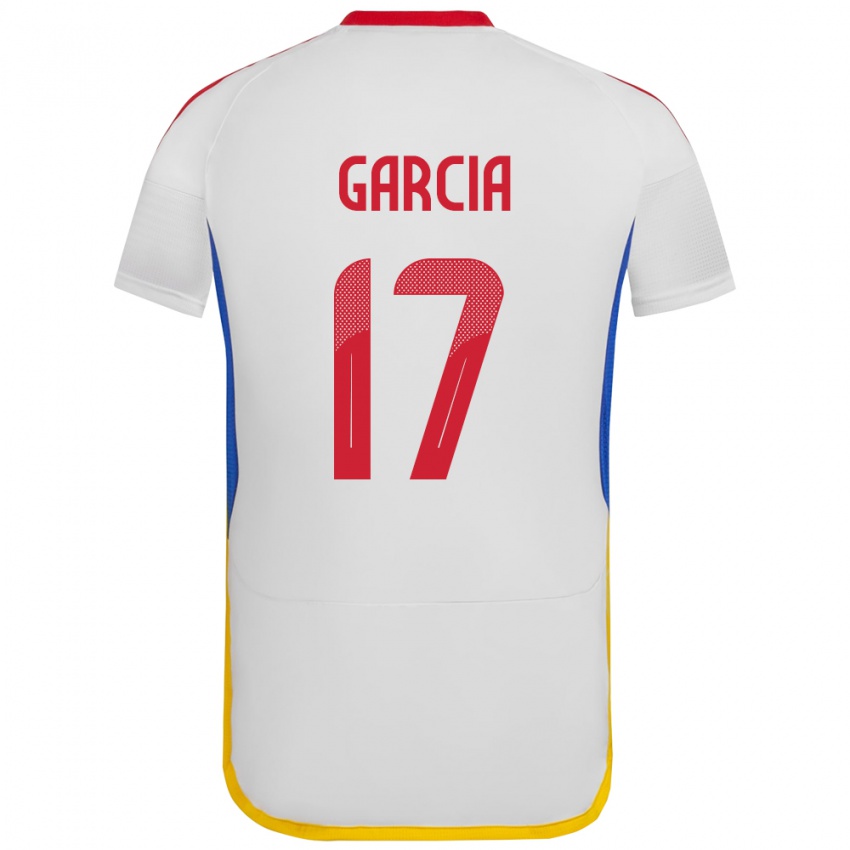 Hombre Camiseta Venezuela Gabriela García #17 Blanco 2ª Equipación 24-26 La Camisa México