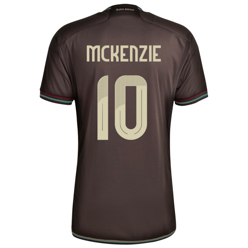 Hombre Camiseta Jamaica Denzel Mckenzie #10 Marrón Noche 2ª Equipación 24-26 La Camisa México