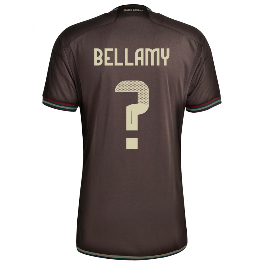 Hombre Camiseta Jamaica Sydney Bellamy #0 Marrón Noche 2ª Equipación 24-26 La Camisa México