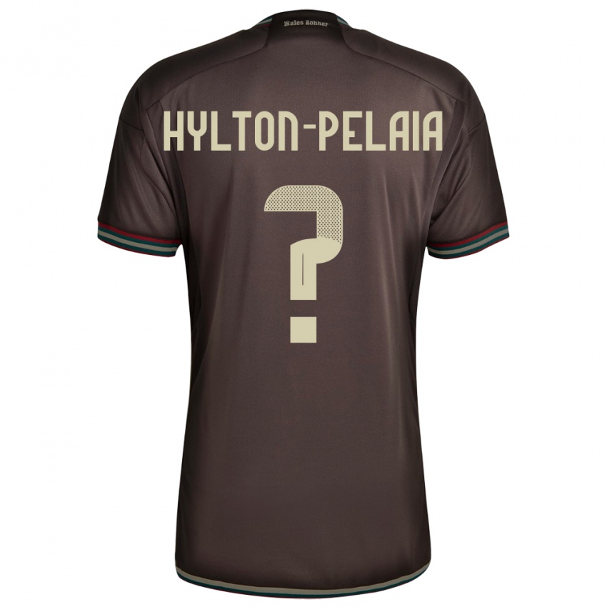 Hombre Camiseta Jamaica Jayda Hylton-Pelaia #0 Marrón Noche 2ª Equipación 24-26 La Camisa México