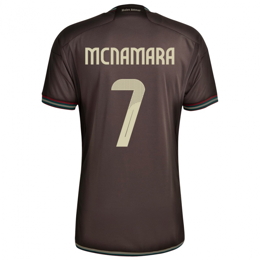 Hombre Camiseta Jamaica Peyton Mcnamara #7 Marrón Noche 2ª Equipación 24-26 La Camisa México