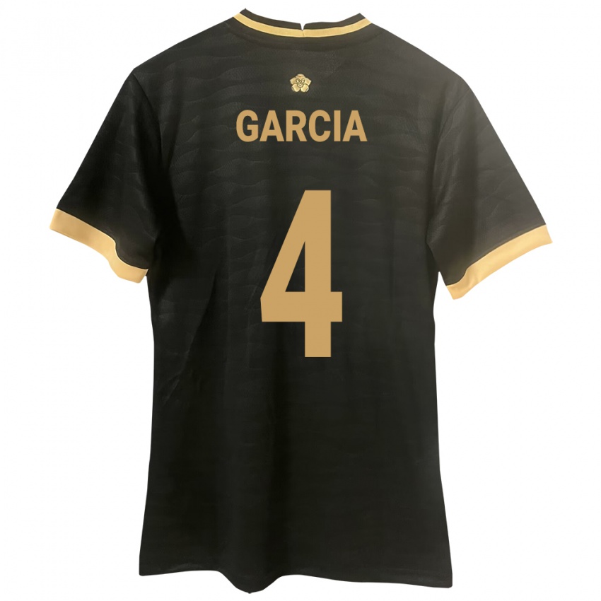 Hombre Camiseta Panamá Giancarlos García #4 Negro 2ª Equipación 24-26 La Camisa México