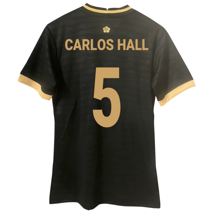 Hombre Camiseta Panamá Juan Carlos Hall #5 Negro 2ª Equipación 24-26 La Camisa México